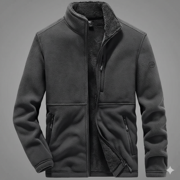 Men's Plus Size Winter Warehouse Jackets - Warm Fleece Hooded Coats, Cotton Sportswear