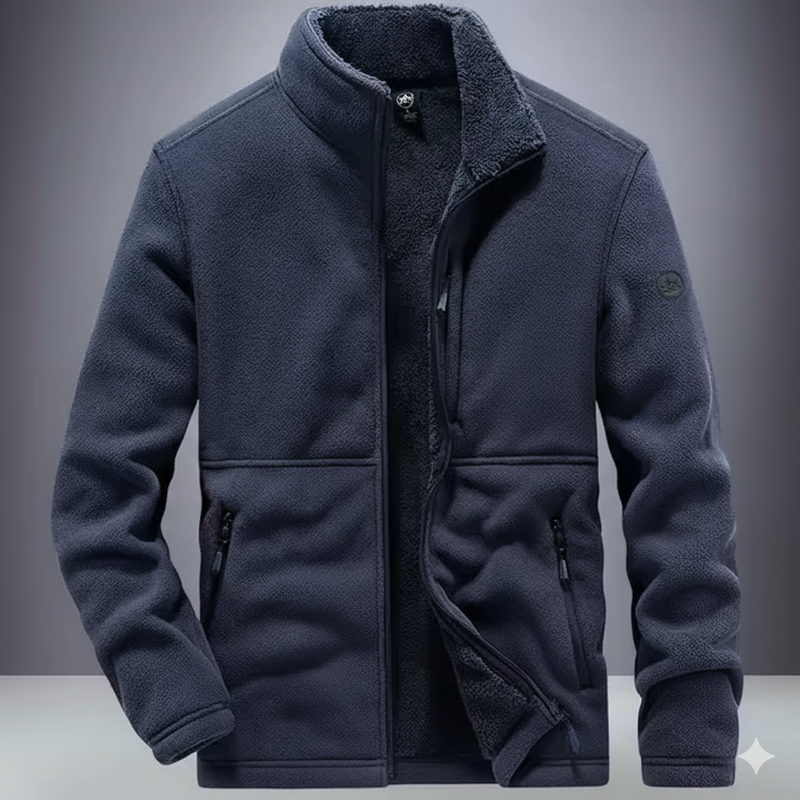 Men's Plus Size Winter Warehouse Jackets - Warm Fleece Hooded Coats, Cotton Sportswear
