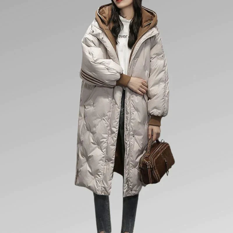 Tiril Women's Long Quilted Jacket - Stylish & Warm Outerwear for Cold Weather