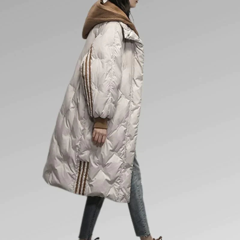 Tiril Women's Long Quilted Jacket - Stylish & Warm Outerwear for Cold Weather