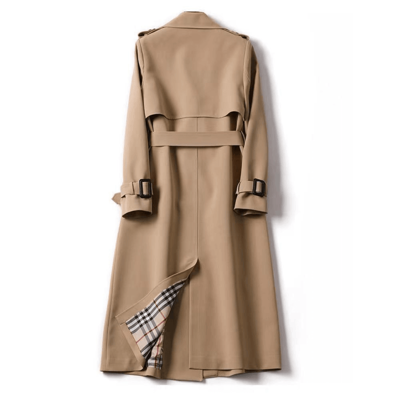 Women's Classic Double-Breasted Trench Coat - Stylish & Timeless Outerwear for All Seasons