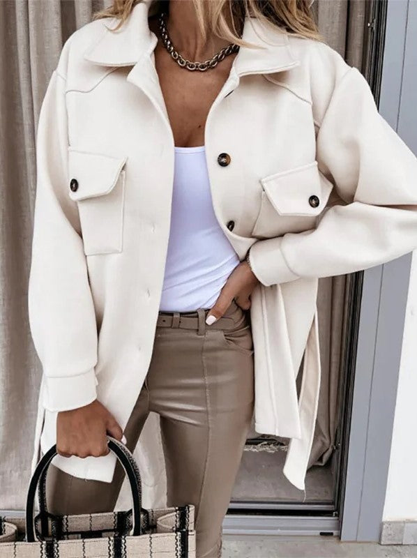Stylish Women's Cotton Casual Jacket - Lightweight & Comfortable Outerwear for Everyday Wear