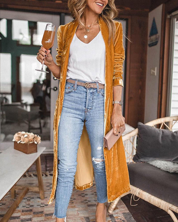Women's Long Duster Cardigan - Stylish & Comfortable Lightweight Outerwear