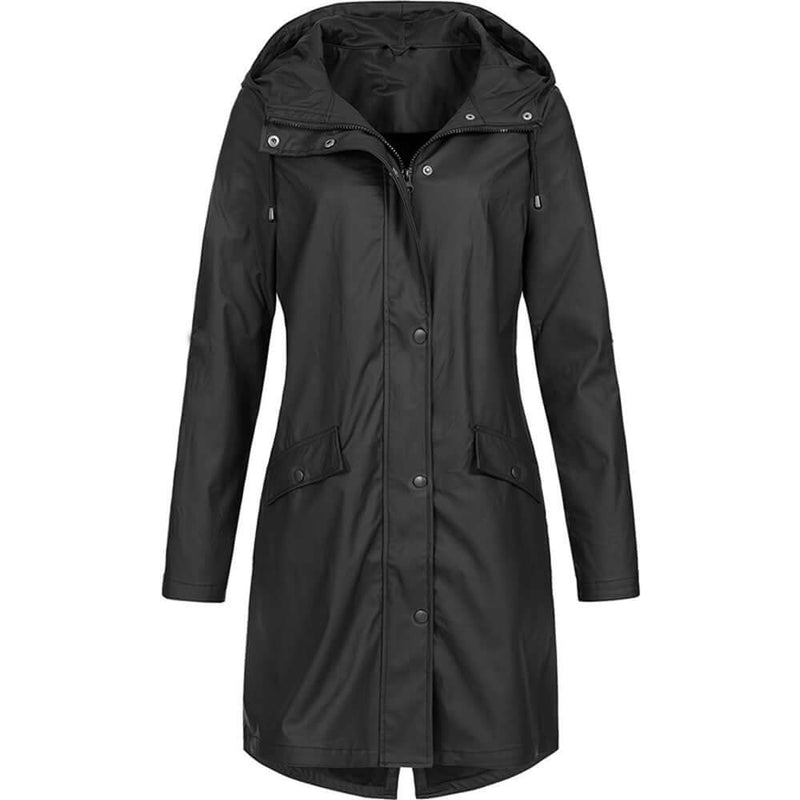 Women's Waterproof Hooded Raincoat - Lightweight, Breathable, and Stylish Rain Jacket for All Weather