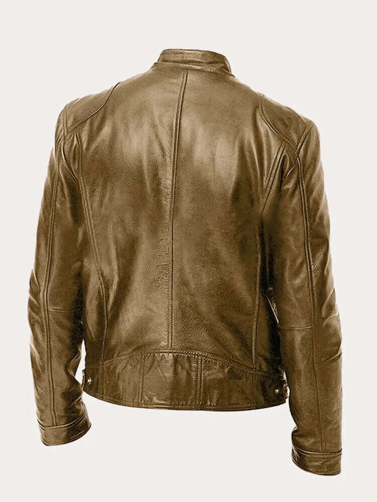 Men's Classic Genuine Leather Jacket - Stylish & Durable Outerwear for All Seasons