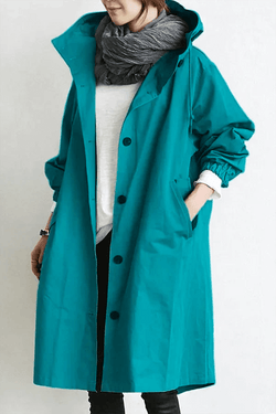 Women's Lightweight Waterproof Rain Cape - Stylish & Breathable Outdoor Jacket
