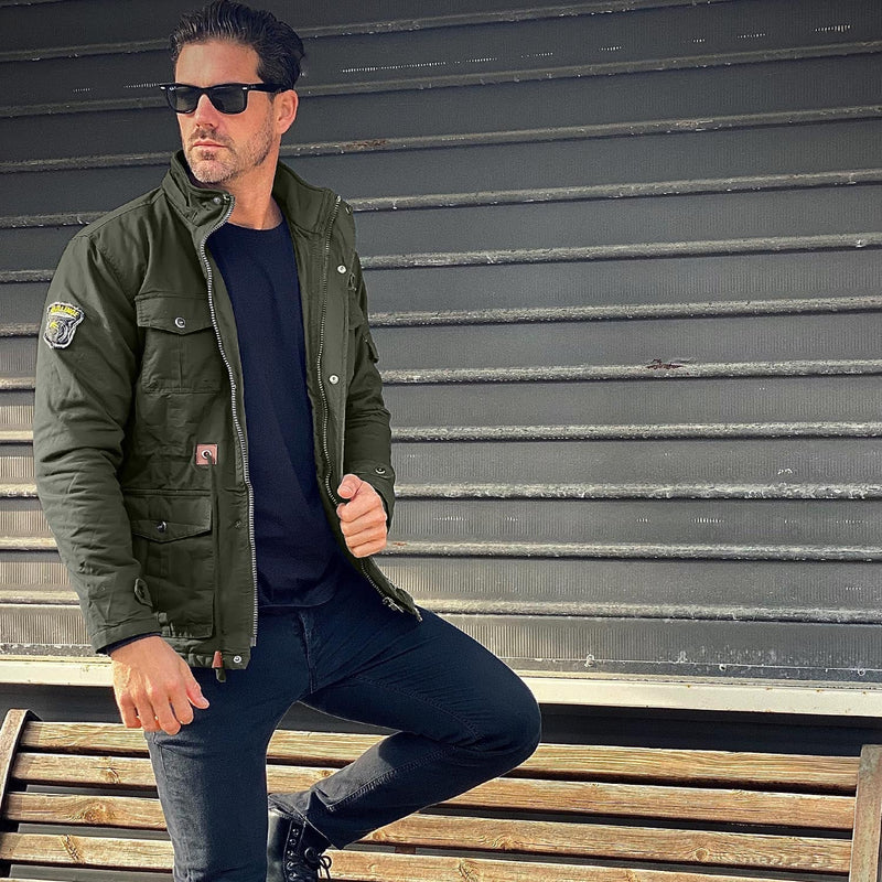 Men's Fleece-Lined Winter Military Parka Jacket - Warm, Waterproof & Stylish Outerwear for Cold Weather