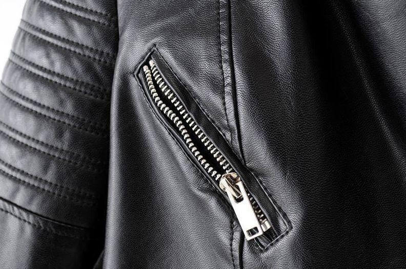 Women's Classic Black Leather Biker Jacket - Stylish & Durable Motorcycle Outerwear