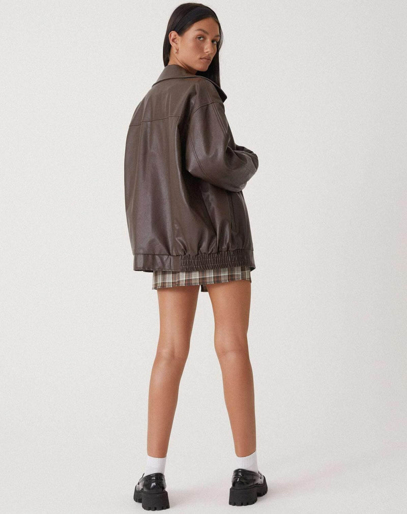 Trendy Oversized Women's Faux Leather Jacket - Stylish & Comfortable Outerwear