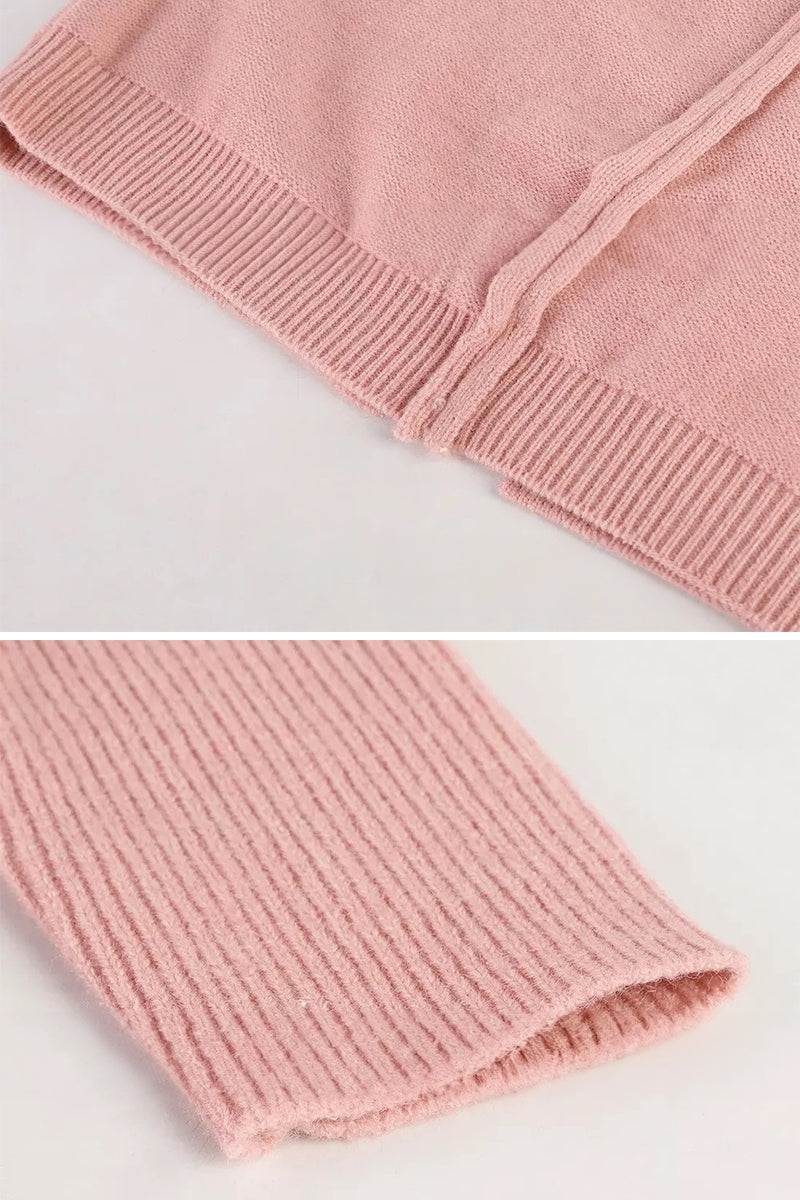 Stylish Women's Knitted Hooded Coat - Cozy & Warm Winter Outerwear