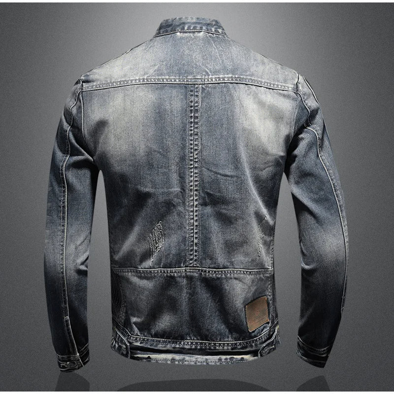 Avencea Men's Classic Denim Jacket Set - Perfect for Winter Fashion - Stylish & Warm Outerwear
