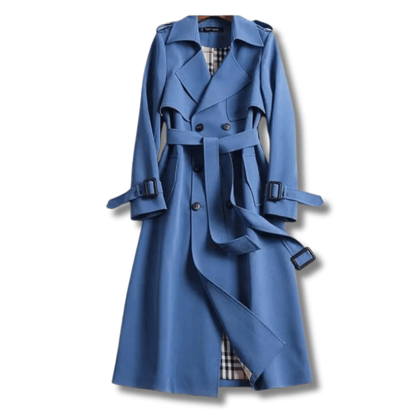 Women's Classic Double-Breasted Trench Coat - Stylish & Timeless Outerwear for All Seasons