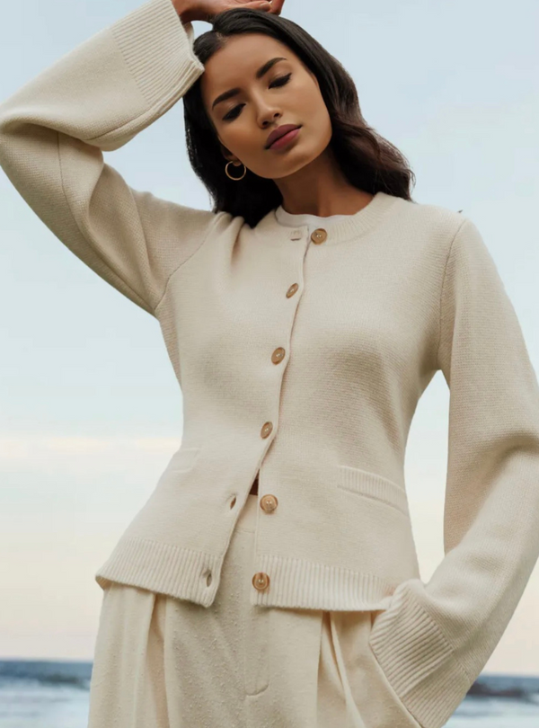 Women's Long Flare Sleeve Sweater - Cozy Knit Top for Fall & Winter Fashion