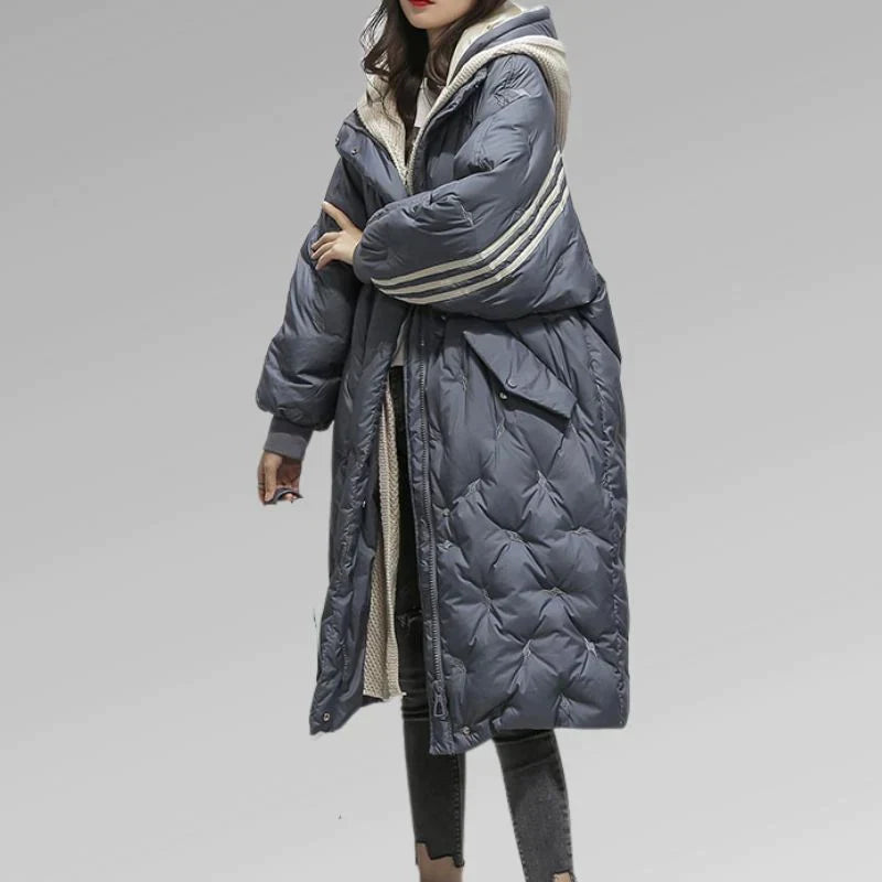 Tiril Women's Long Quilted Jacket - Stylish & Warm Outerwear for Cold Weather