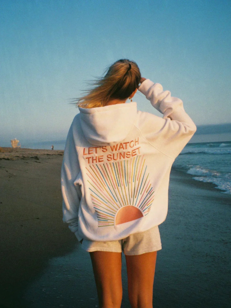 Women's Sunset-Inspired Cozy Hoodie - Perfect for Casual Wear & Outdoor Adventures