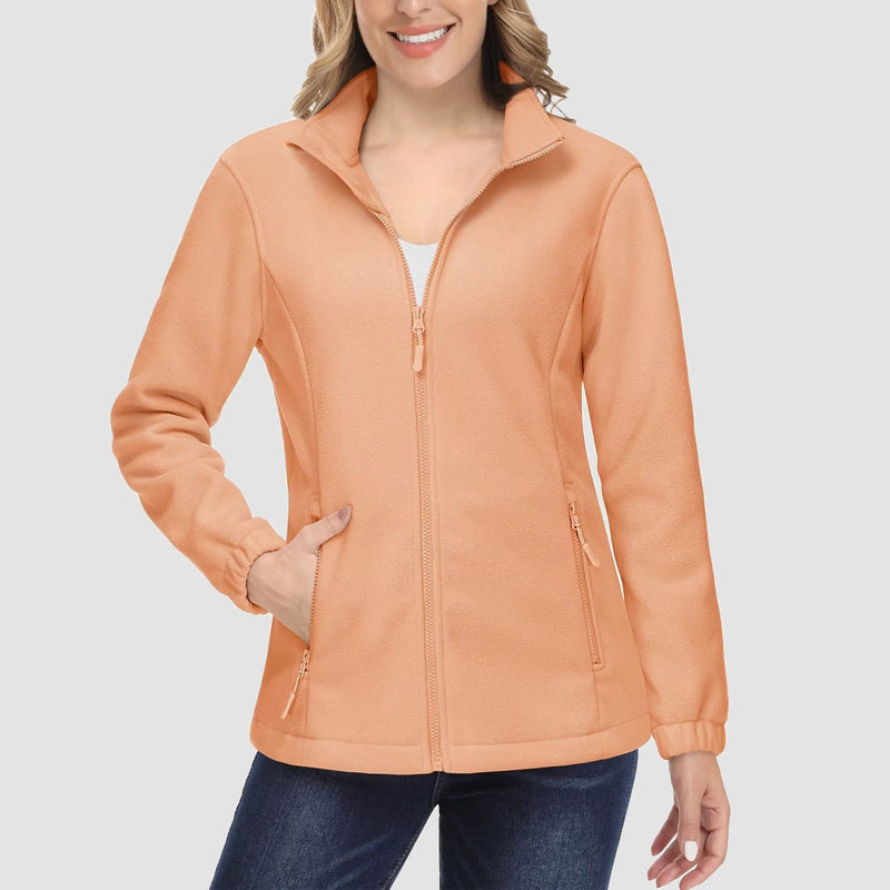Women's Soft & Warm Fleece Zip-Up Jacket - Cozy Winter Coat for Ultimate Comfort
