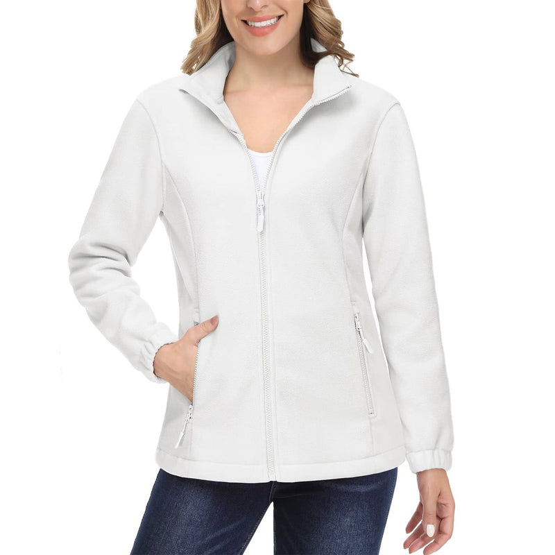 Women's Soft & Warm Fleece Zip-Up Jacket - Cozy Winter Coat for Ultimate Comfort