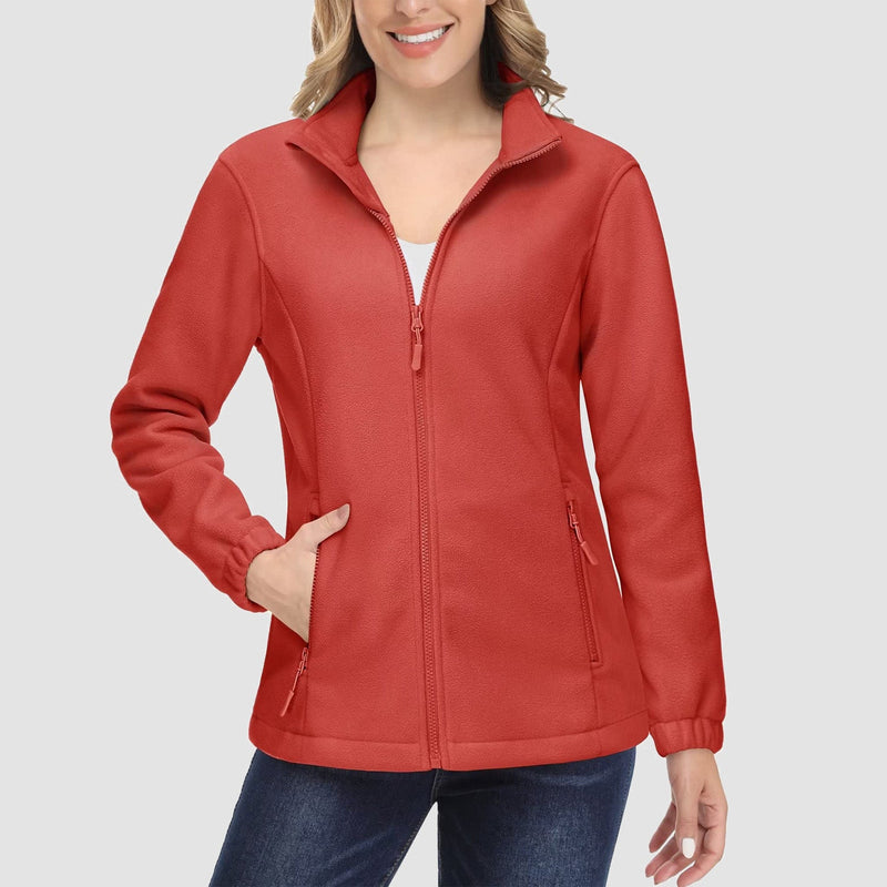 Women's Soft & Warm Fleece Zip-Up Jacket - Cozy Winter Coat for Ultimate Comfort