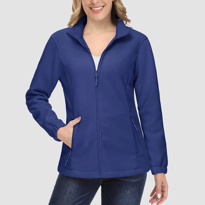 Women's Soft & Warm Fleece Zip-Up Jacket - Cozy Winter Coat for Ultimate Comfort