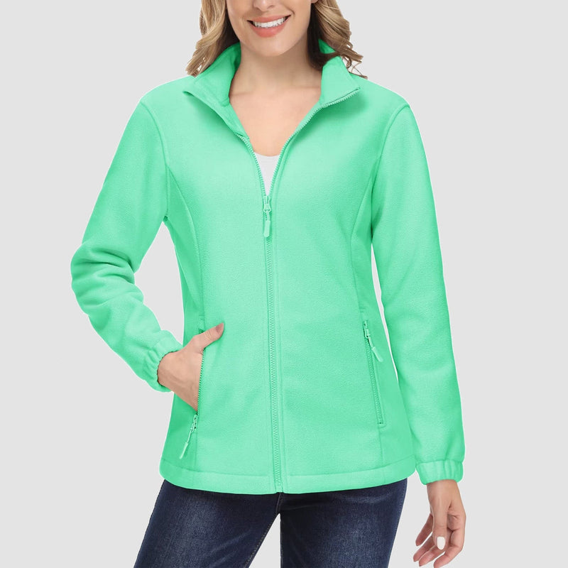Women's Soft & Warm Fleece Zip-Up Jacket - Cozy Winter Coat for Ultimate Comfort
