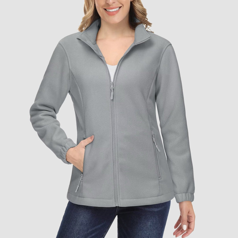 Women's Soft & Warm Fleece Zip-Up Jacket - Cozy Winter Coat for Ultimate Comfort