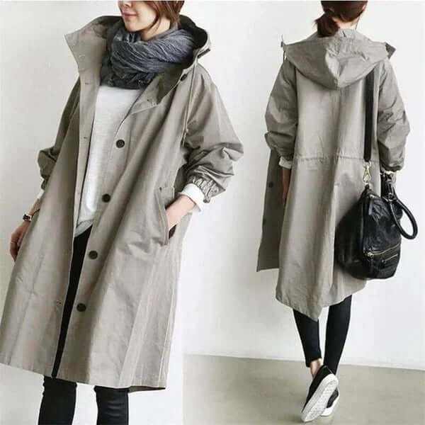 Women's Lightweight Waterproof Rain Cape - Stylish & Breathable Outdoor Jacket