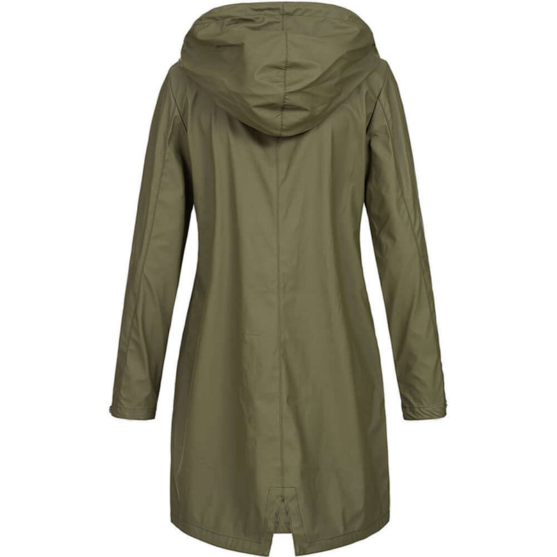 Women's Waterproof Hooded Raincoat - Lightweight, Breathable, and Stylish Rain Jacket for All Weather