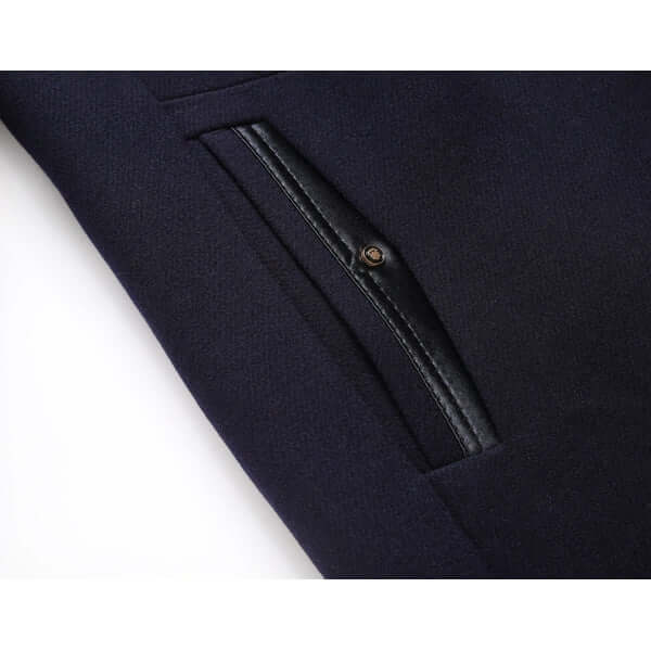 Men's Slim Fit Wool Winter Coat - Stylish & Warm Outerwear for Cold Weather