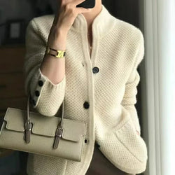 Avencea Women's Thick Cashmere Wool Jacket | Luxurious Outerwear for Ultimate Warmth and Style