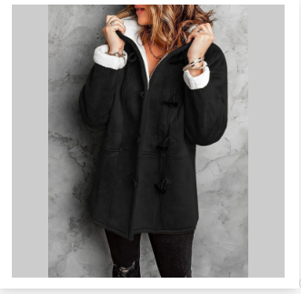 Women's Cozy Toggle Winter Coat with Hood & Insulated Lining - Perfect for Cold Weather