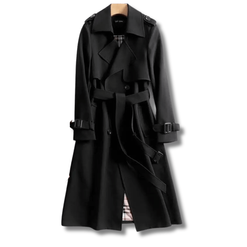 Women's Classic Double-Breasted Trench Coat - Stylish & Timeless Outerwear for All Seasons
