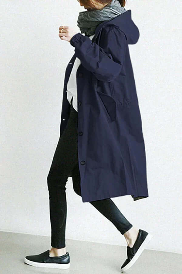 Women's Lightweight Waterproof Rain Cape - Stylish & Breathable Outdoor Jacket