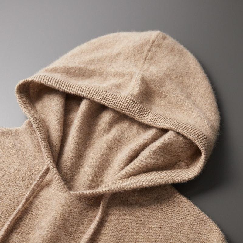 Men's Minimalist Hoodie - Lightweight Drawstring Hood, Sleek Design, Perfect for Everyday Wear