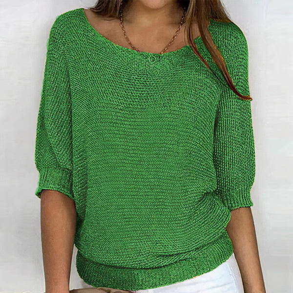 Women's Lightweight Summer Jumper - Breathable Knit Sweater for Warm Weather Fashion