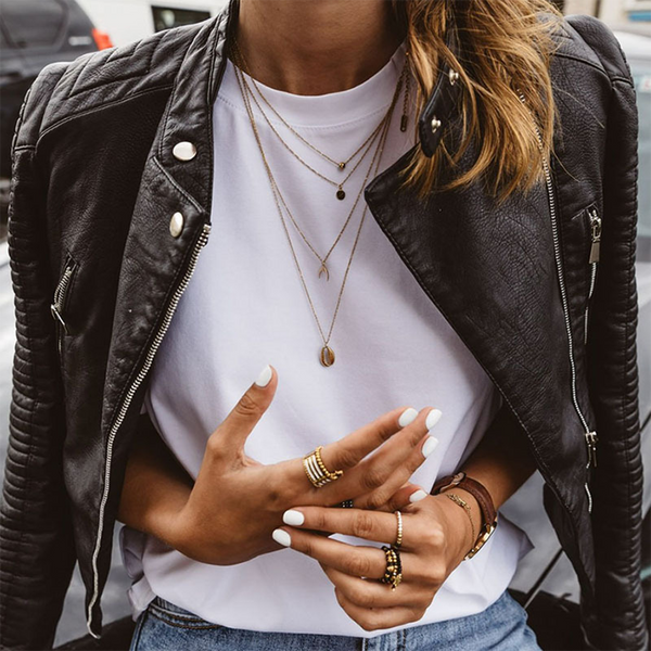 Women's Premium Leather Biker Jacket with Zip Details & Ribbed Sleeves - Stylish Motorcycle Jacket for Fashionable Riders