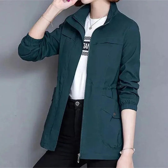Stylish Women's Lightweight Trench Coat - Perfect for All Seasons, Water-Resistant, and Versatile Outerwear