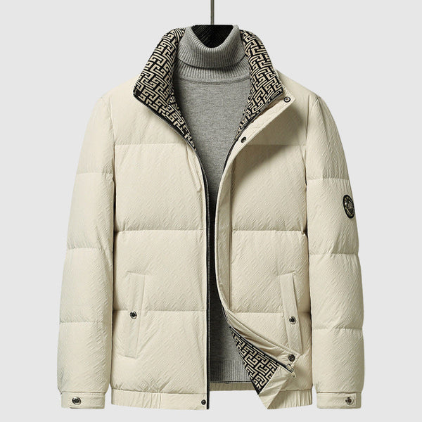 Alessandro Veneti Men's Arctic Down Jacket - Lightweight, Insulated Winter Coat for Ultimate Warmth and Style