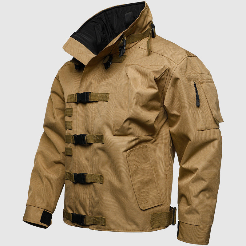 Alessandro Veneti Men's Euro Trek Fortress Jacket - Waterproof, Lightweight Outdoor Jacket for Hiking & Adventure