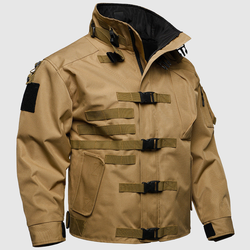 Alessandro Veneti Men's Euro Trek Fortress Jacket - Waterproof, Lightweight Outdoor Jacket for Hiking & Adventure