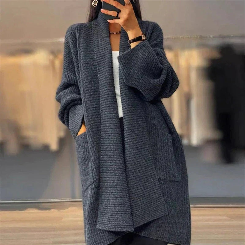 Amélie Women's Knitted Jacket - Cozy & Stylish Cardigan for All Seasons