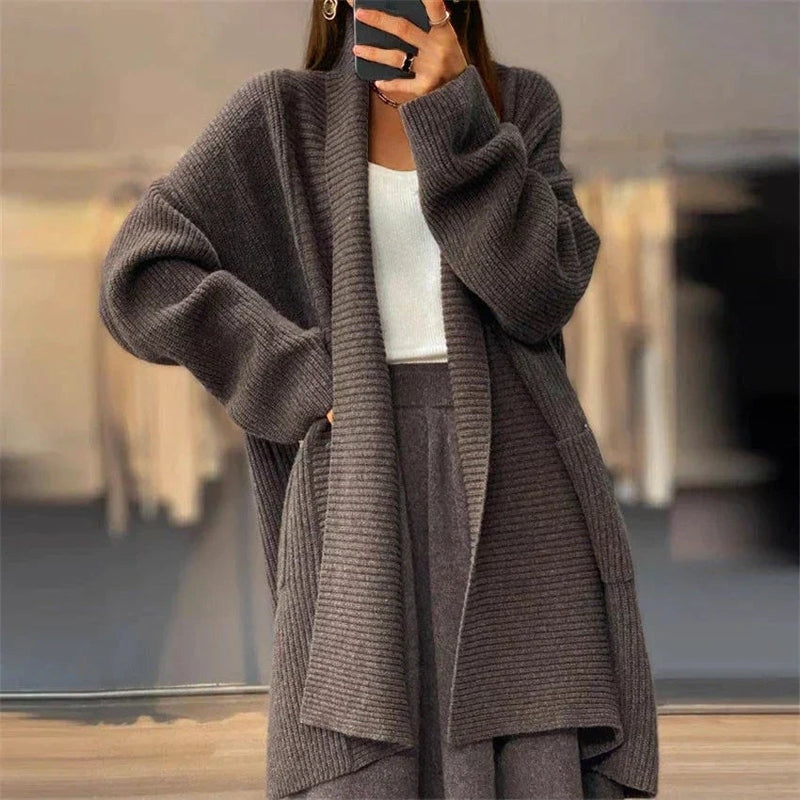 Amélie Women's Knitted Jacket - Cozy & Stylish Cardigan for All Seasons