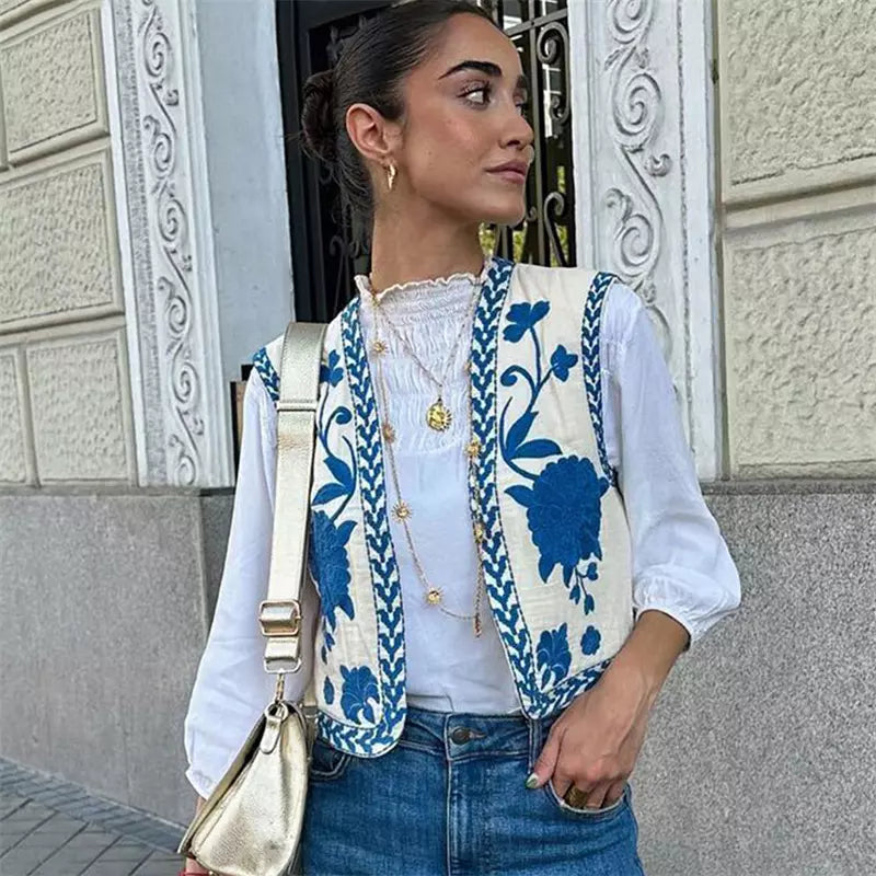Women's Casual Summer Cotton Waistcoat - Lightweight & Stylish Vest for Everyday Wear