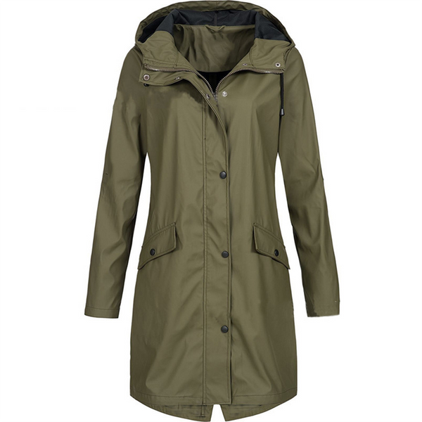 Women's Lightweight Waterproof Hooded Rain Jacket - Windproof & Stylish Outdoor Gear