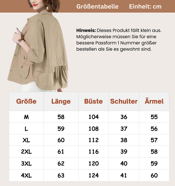 Avencea Women's Relaxed Fit Jacket with Practical Pockets - Stylish Outerwear for Everyday Wear