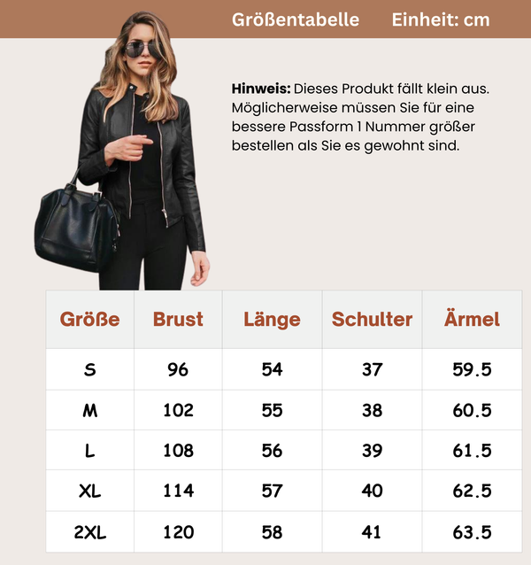 Avencea Women's Slim Fit Zipper Biker Jacket – Stylish & Trendy Motorcycle Outerwear