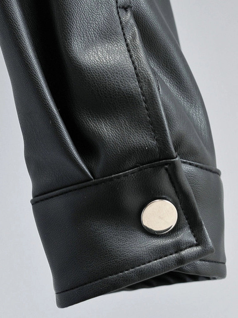 Trendy Black Cropped Women's Studded Fringe Leather Jacket - Designer Style for Fashion-Forward Looks