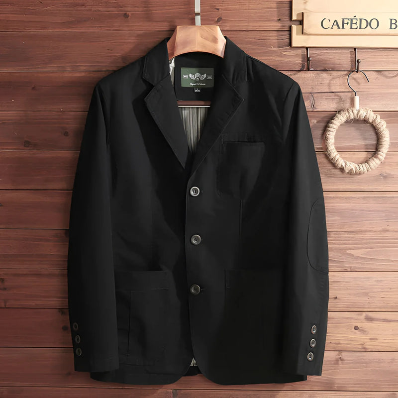Lightweight Olive Green Men's Casual Blazer - Stylish Spring Jacket for Versatile Outfits