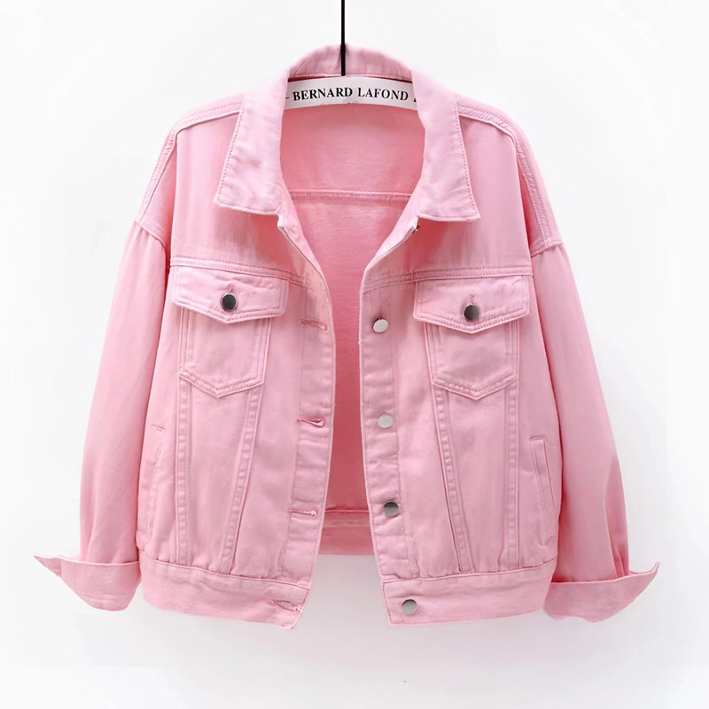 Women's Lightweight White Denim Jacket - Casual Summer Fashion Essential