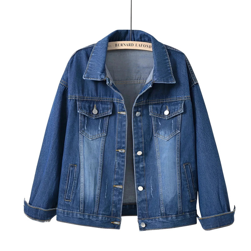 Women's Lightweight White Denim Jacket - Casual Summer Fashion Essential