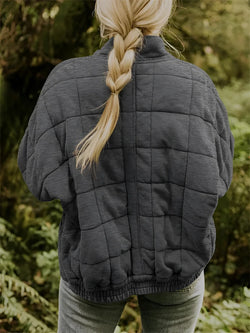 Women's Lightweight Insulated Forest Green Quilted Jacket - Stylish & Warm Outerwear for All Seasons